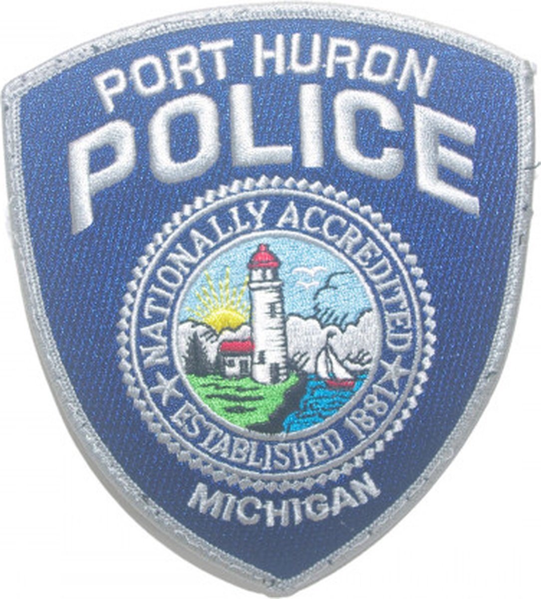 Port Huron Michigan Police geborduurde patch embleem | Opnaai